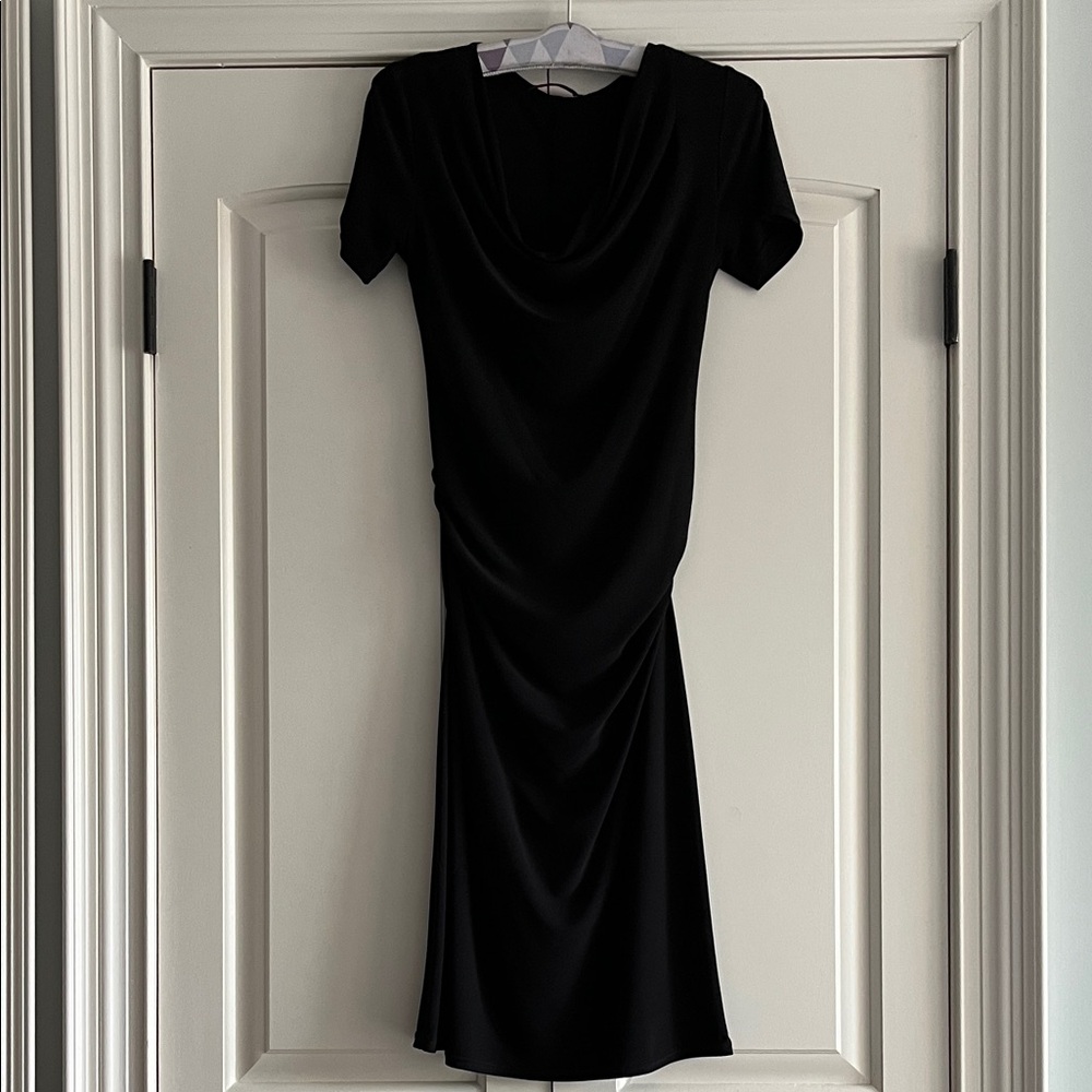 Sophisticated Black Midi Dress